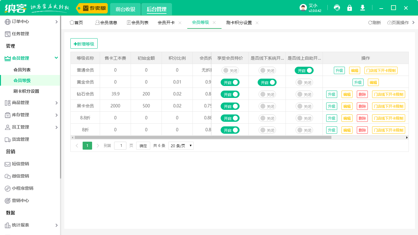 服裝店會員營銷系統(tǒng)1