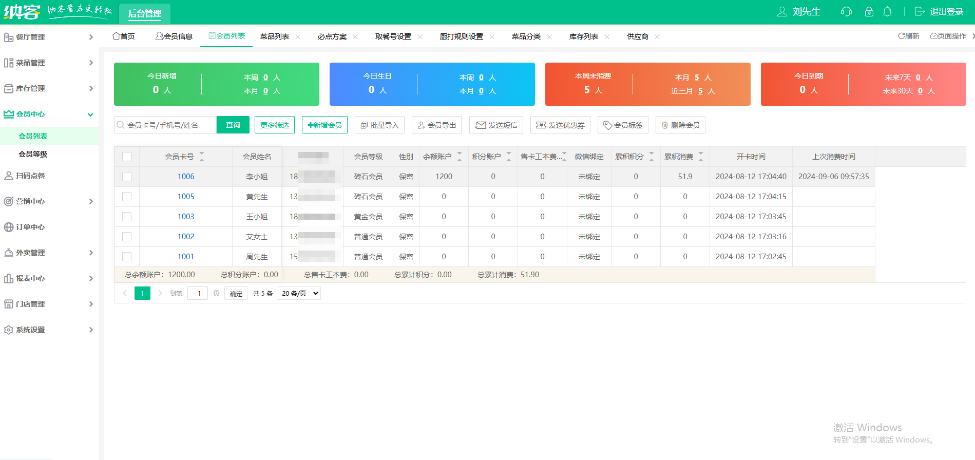 咖啡店會員系統(tǒng)